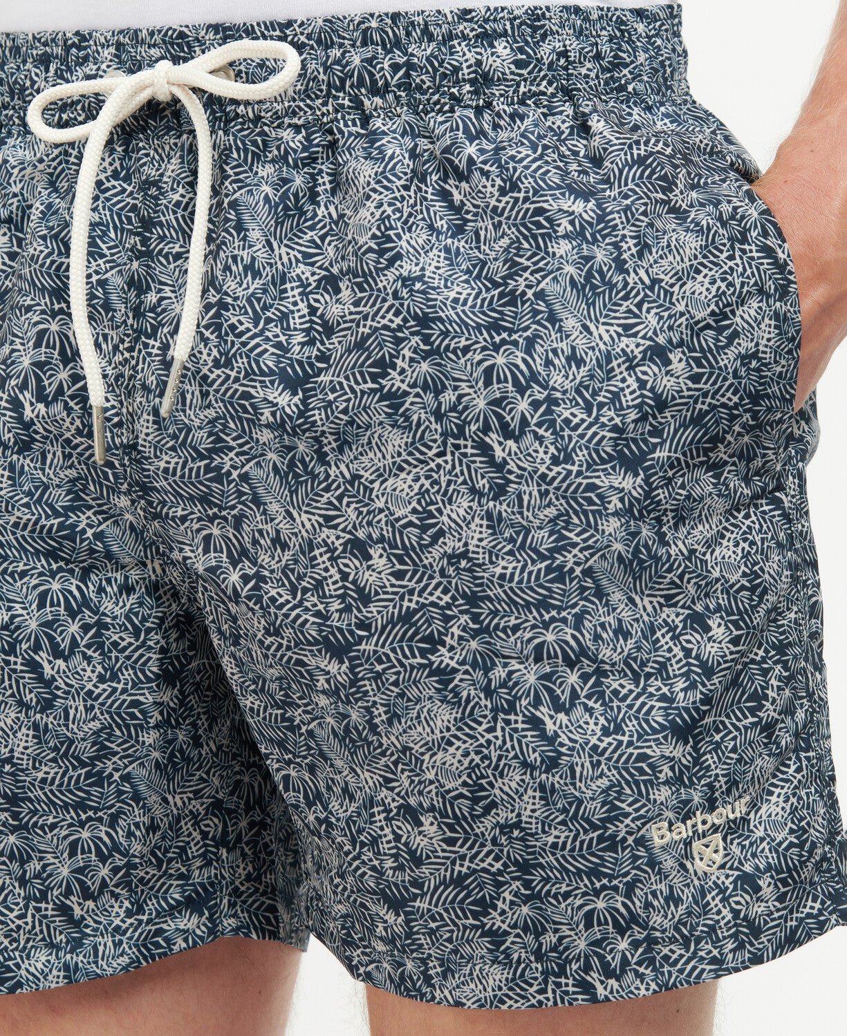 BARBOUR Braithwaite Men's Swim Shorts - Quick-Dry, Comfortable Swim Trunks for Beach, Pool & Vacation - Navy Blue