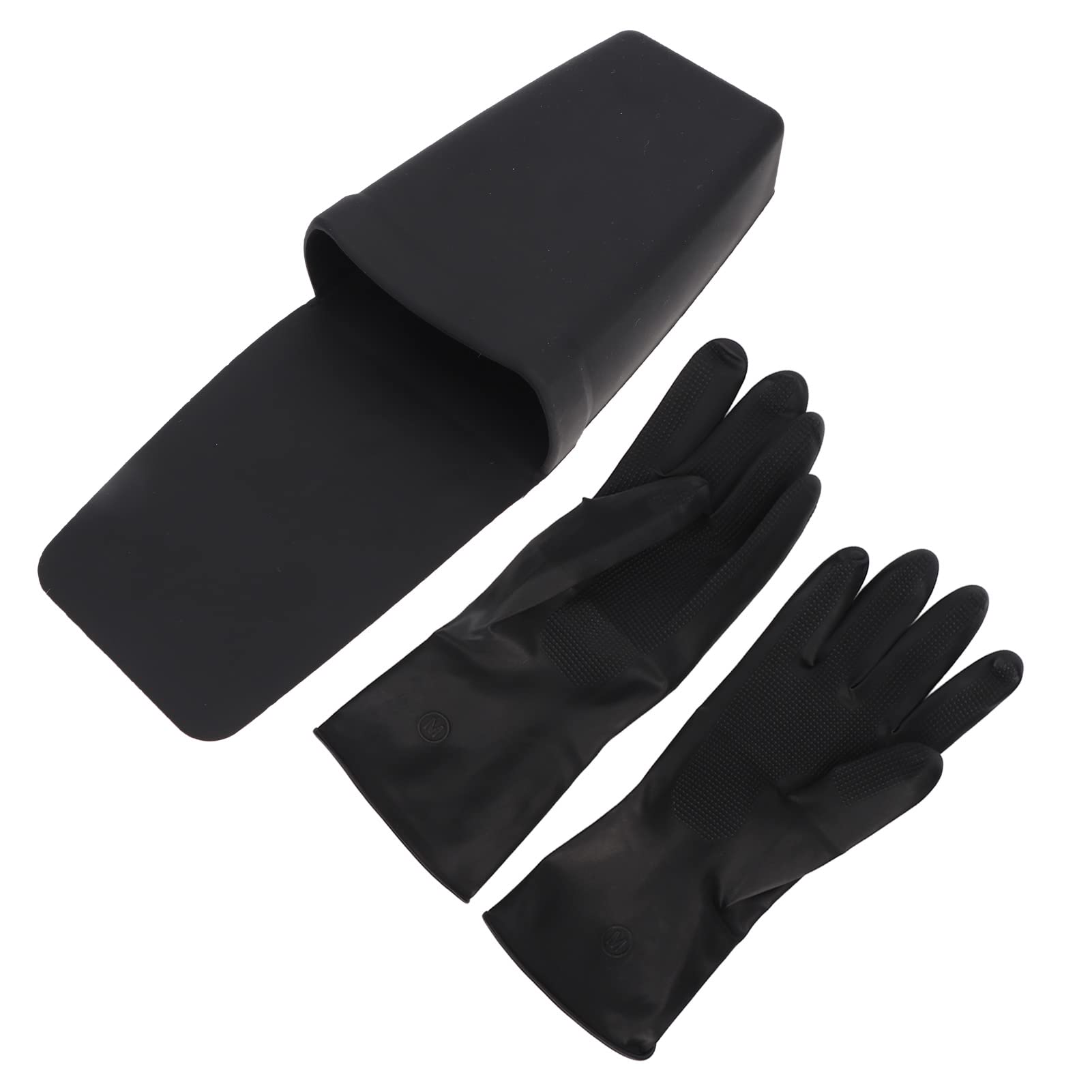 Heat Resistant Silicone Pouch for Curling Iron - Thermal Storage Hanging Holder with Gloves & Suction Cup - Perfect for Hair Styling, Salon Use & Travel Organizer