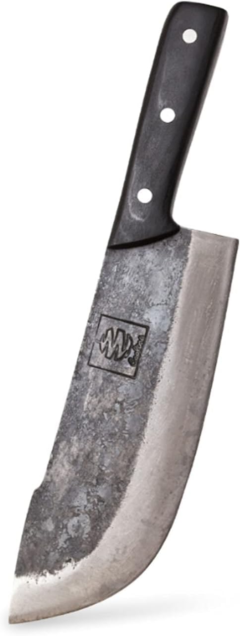 COOLINA Forged Cleaver Butcher Knife - 7.9 Inch High Carbon Steel Blade, Handmade Chinese Chef Knife for Chopping Meat, Slicing Vegetables & Kitchen Prep | Professional Butcher Tool & Home Cooking Essential