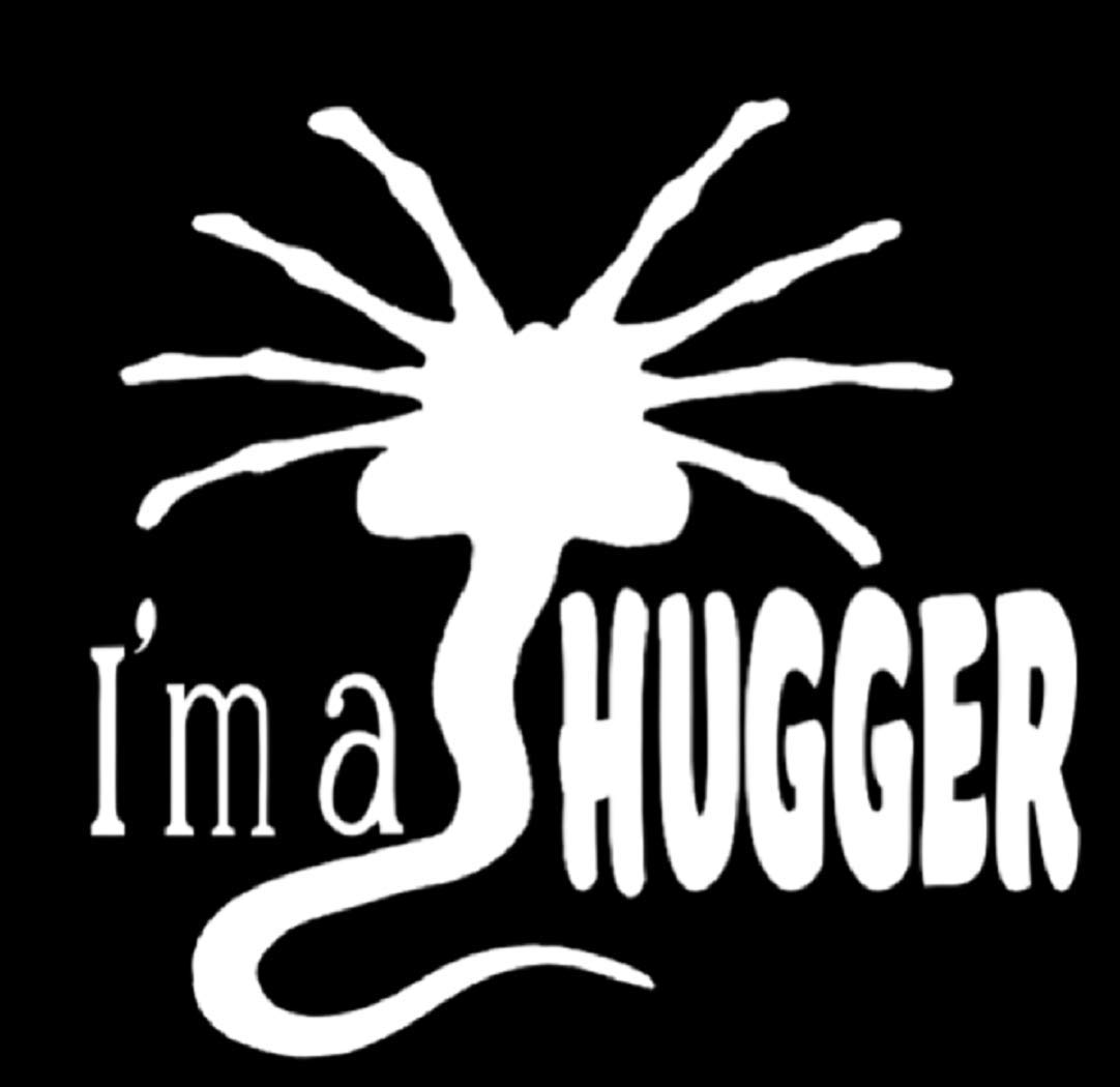 Alien Facehugger Horror White Vinyl Decal - Scary Halloween Bumper Sticker for Cars, Laptops & Windows - Perfect for Halloween Decorations & Sci-Fi Fans