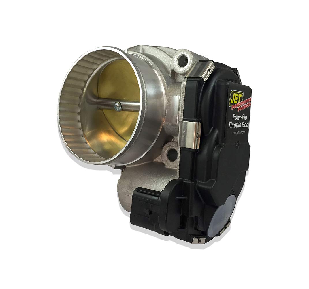 Jet Performance 76134 Powr-Flo Throttle Body - High Performance Aluminum Throttle Body for Chevy, GMC, Ford & Dodge - Improves Airflow & Engine Response - Perfect for Racing, Off-Road & Performance Upgrades