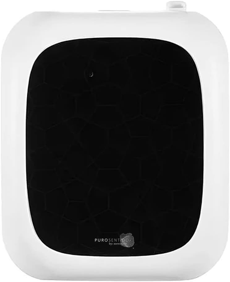 Puro Sentido by Scentrade - Battery Powered Aroma Diffuser for Home & Office, Automatic Operation, 6.8 Fl Oz Essential Oil Diffuser Covers 5300 Sq.Ft (White) - Perfect for Bedroom, Living Room, Spa, Yoga Studio & Hotel Rooms