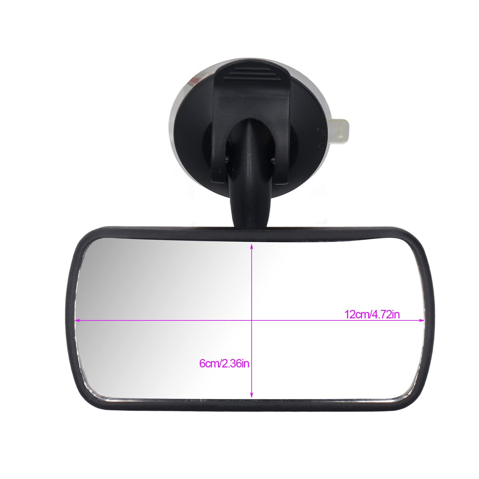 360 Degree Baby Rear View Mirror for Car - Clear Shockproof Child Observation Mirror - Perfect for Safe Driving & Monitoring Your Baby in the Backseat