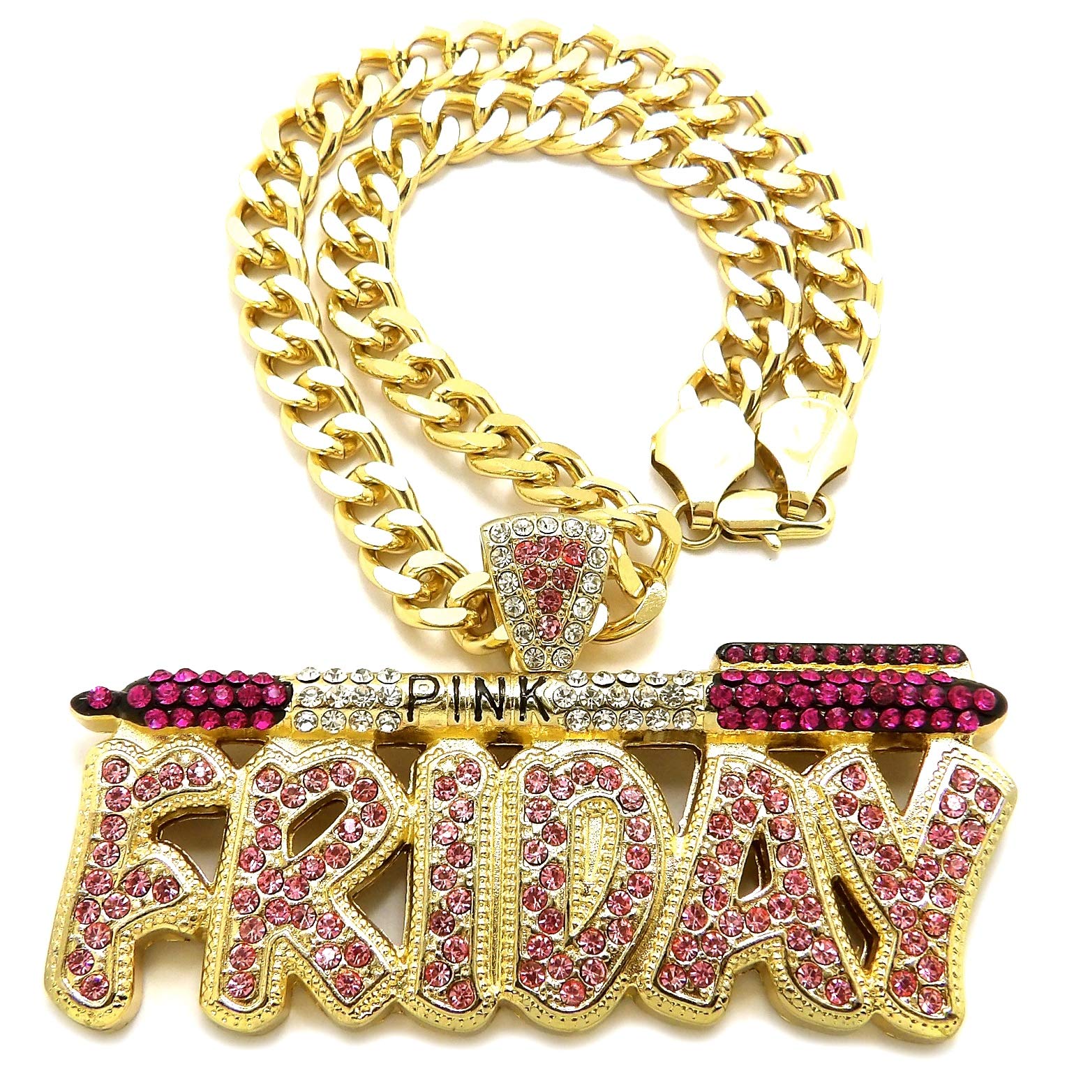 GWOOD Pink Friday Pendant Necklace for Women - Elegant Crystal Heart Jewelry Gift for Birthday, Anniversary & Valentine's Day | Perfect for Party, Date Night & Special Occasions