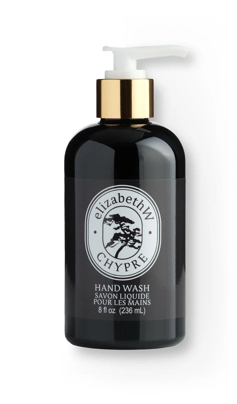 Elizabeth W Chypre Luxury Hand Wash - 8 fl oz / 236 ml - Clear, Refreshing & Moisturizing - Perfect for Bathroom, Kitchen & Guest Washrooms - Vegan & Cruelty-Free