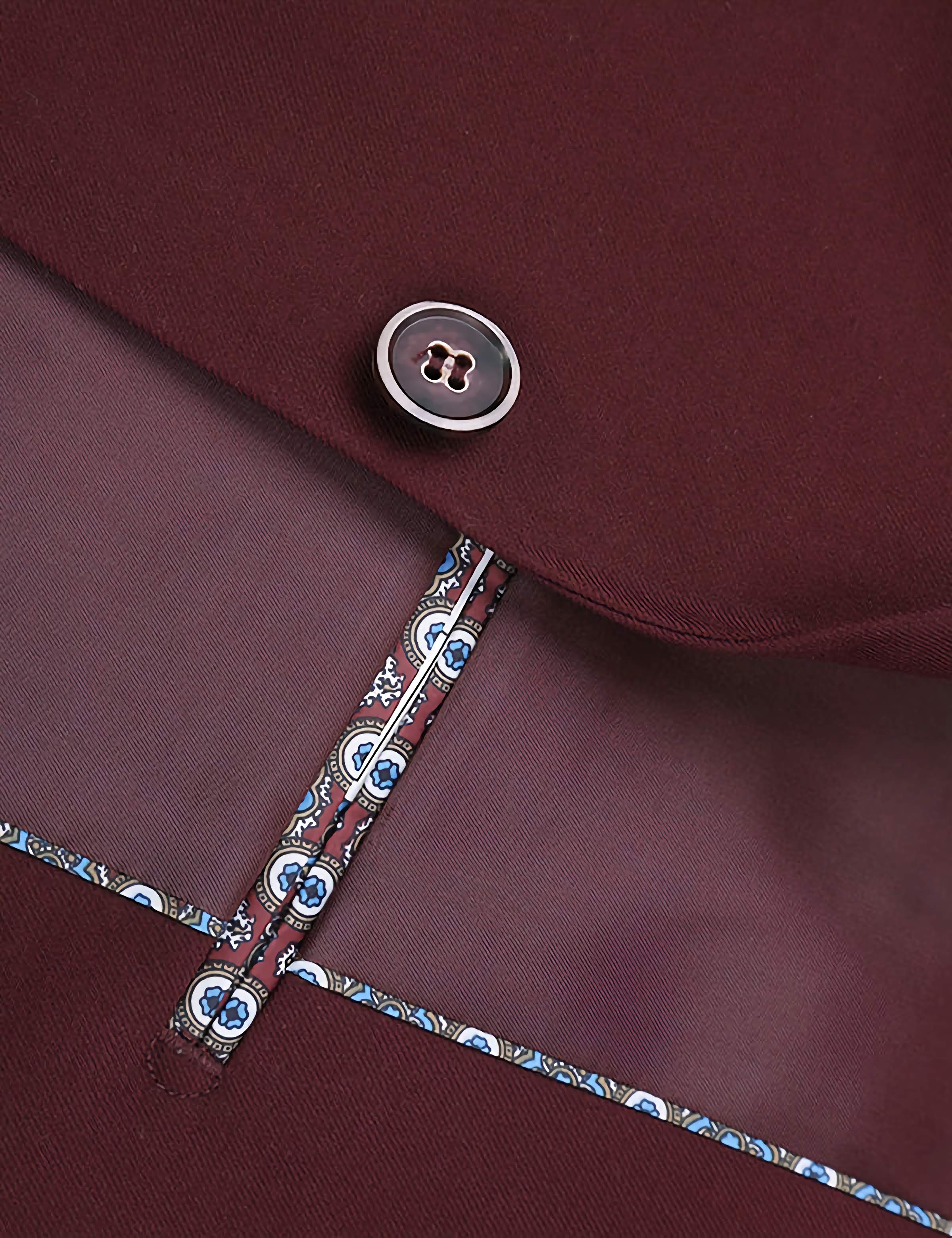Classic 2-Button Burgundy Men's Suit Set - Formal Business Attire for Weddings, Interviews & Office Wear