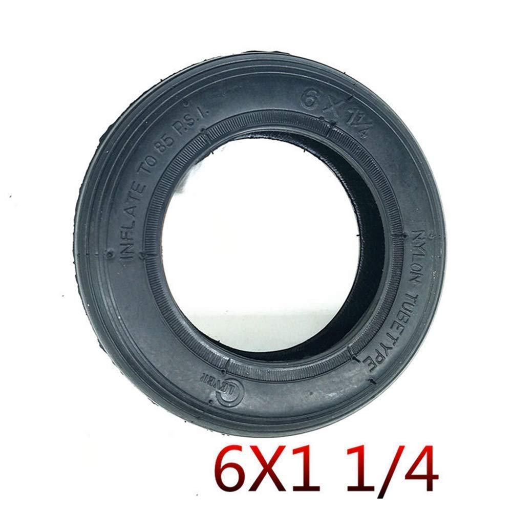 JYCCH 6-Inch Explosion-Proof Solid & Inflatable Electric Scooter Tires (6x1 1/4) - Easy Installation for Mini E-Scooter Replacement - Perfect for Commuting, Urban Travel & Last-Mile Transportation