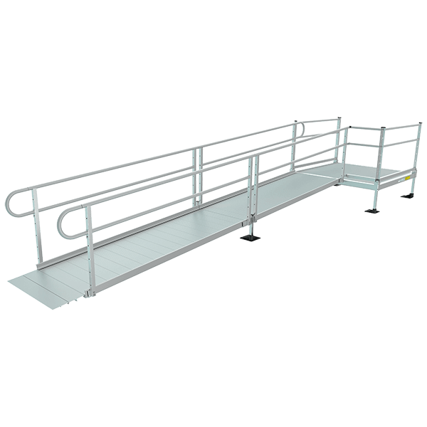 Pathway 3G Modular Ramp System - Heavy Duty Aluminum Wheelchair Ramp for Home & Business Access - Perfect for Steps, Doorways & Vehicles