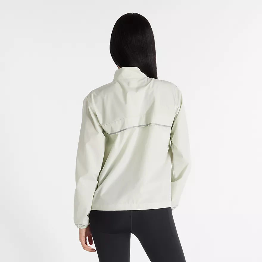 New Balance Women's Reflective Running Jacket - Lightweight Waterproof Windbreaker for Outdoor Jogging & Night Sports