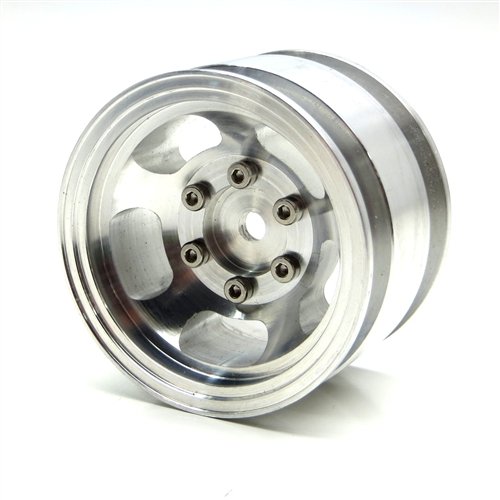 Gear Head RC 1.55 Slot Mag Wheels (4 Pack) - Premium Alloy Rims for RC Cars, Trucks & Crawlers - Off-Road & Racing Performance Upgrade