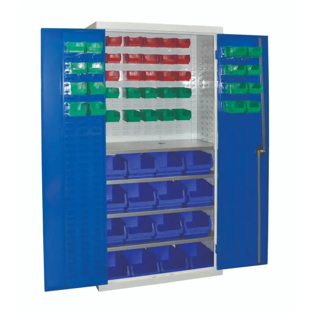 Plastic Storage Containers & Cupboards - Stackable Organizers for Home, Office & Garage Organization | Space-Saving Storage Solutions for Clothes, Toys & Supplies