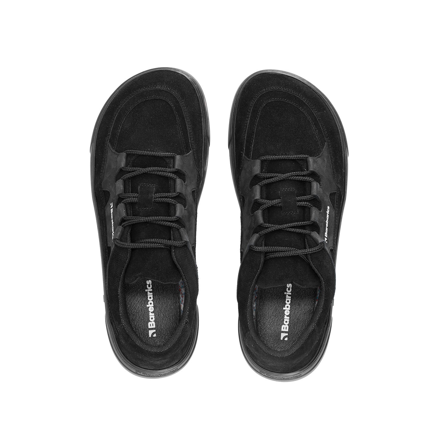 Barefoot Sneakers Barebarics Evo - Minimalist Zero Drop Shoes for Men & Women | All Black | Perfect for Running, Gym & Everyday Comfort