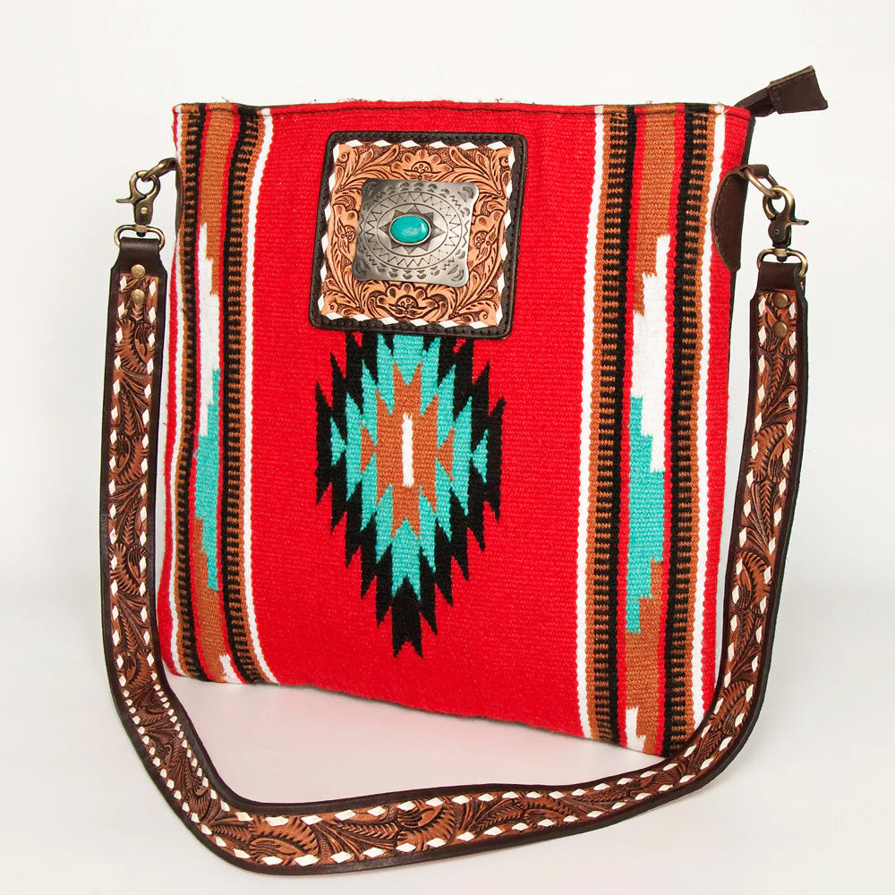 American Darling Conceal Carry Red Aztec Crossbody Purse - Stylish & Secure Handbag for Women | Perfect for Travel, Shopping & Everyday Use
