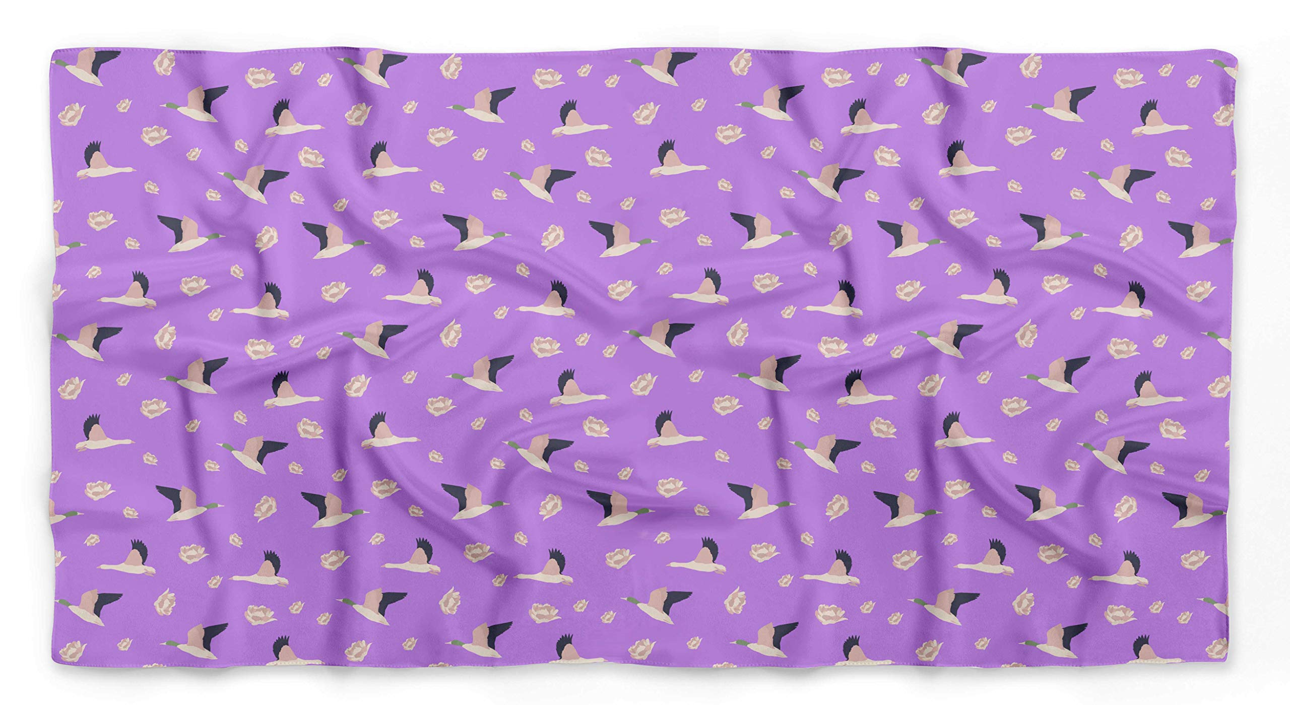 Bimba Printed Pure Silk Scarf - Women's Fashion Hair Neck Head Bandana Wrap (Perfect for Travel, Beach, Wedding & Everyday Style)