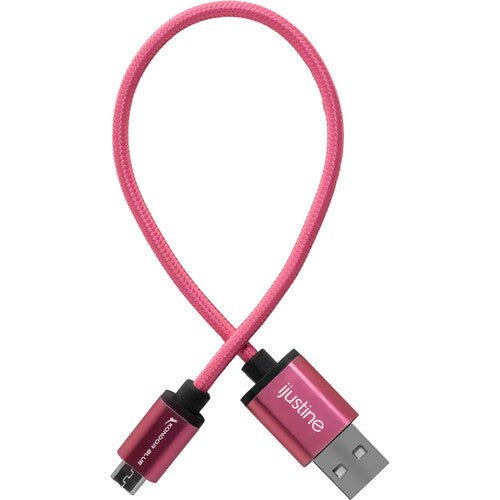 Kondor Blue iJustine Micro USB to USB A 10ft Charging & Sync Cable (Pink) - Fast Charging for Smartphones, Tablets & More | Perfect for Home, Office & Travel