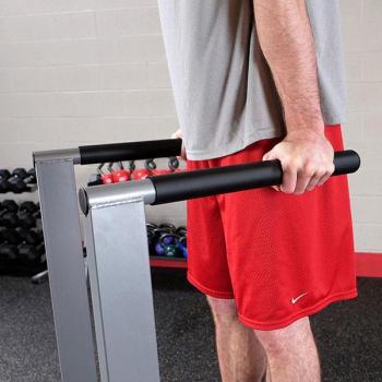 Body Solid GDIP59B Dip Stand - Heavy Duty Adjustable Dip Station for Home Gym, Black | Perfect for Strength Training & Calisthenics Workouts