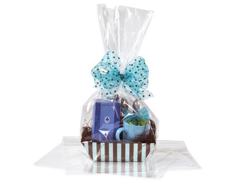 16x24 Inch Clear Cello Bags - 1.2 Mil Thick (200 Count) - Perfect for Gift Wrapping, Bakery Packaging & Party Favors