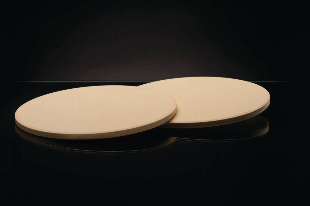 Napoleon 10 Inch Pizza Stone Set for Oven - Personal Size Baking Stone for Homemade Pizza, Bread & Pastries - Perfect for Kitchen, BBQ & Outdoor Cooking