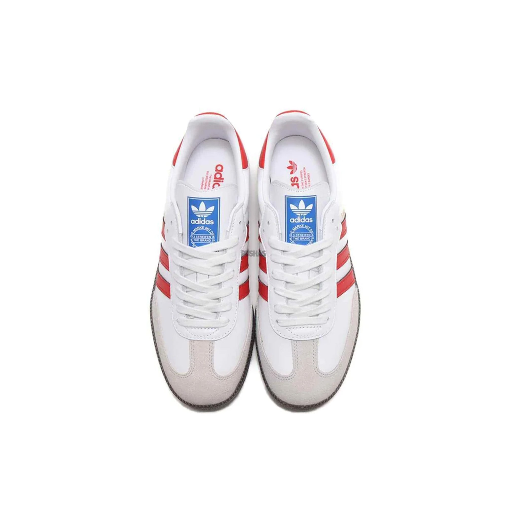 Adidas Samba OG Sneakers 2023 - White & Better Scarlet - Classic Casual Shoes for Men & Women - Perfect for Streetwear, Gym, and Everyday Fashion