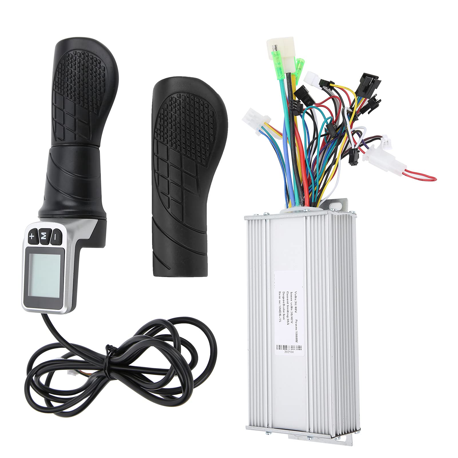 1000W Electric Scooter Controller - 124DX LCD Half Throttle with Aluminum Alloy Housing for E-Bike & Electric Scooters | Perfect for Commuting, Urban Travel & Last-Mile Delivery