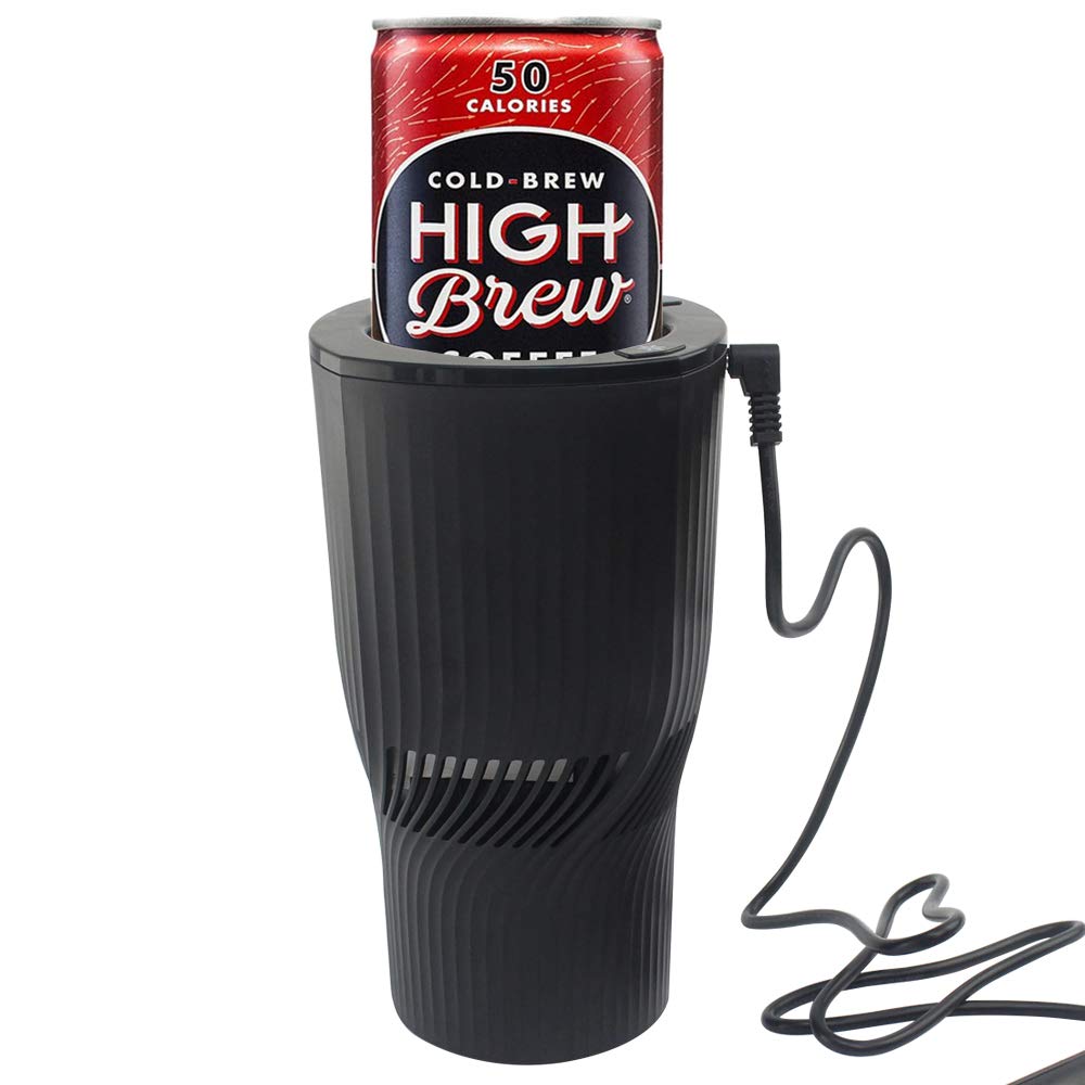 2-in-1 Smart Car Cup Heater & Cooler - Portable Coffee Mug Warmer & Chiller for Commuters - Auto Cup Holder for Road Trips & Office (Black) | Perfect for Coffee Lovers & Travel Enthusiasts