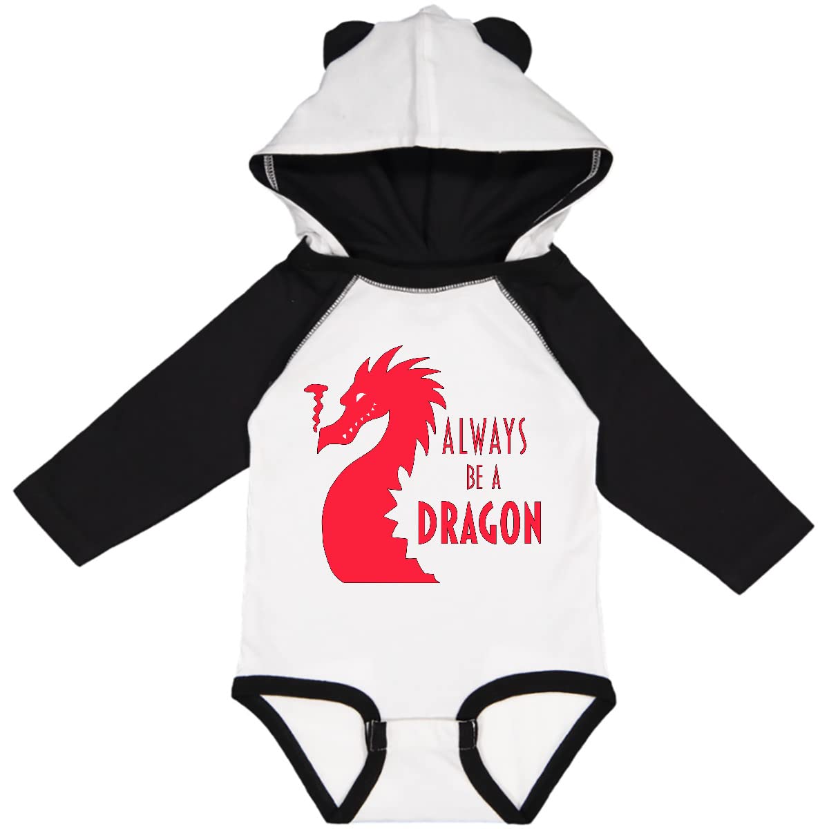 Inktastic Dragon Long Sleeve Creeper for Baby Playtime