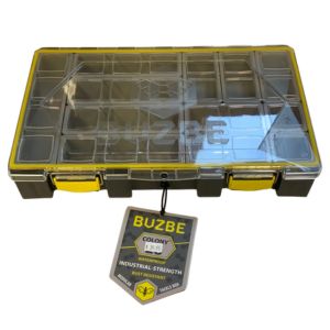 Buzbe Colony Modular Tackle Boxes - Waterproof Fishing Organizer with Adjustable Dividers - Perfect for Bass, Fly, and Saltwater Fishing Gear Storage