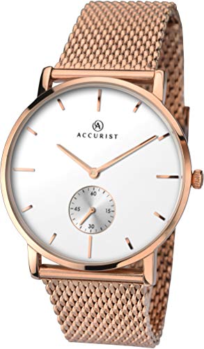 Mens Accurist Watch 7128 - Luxury Stainless Steel Chronograph for Business, Casual & Formal Occasions