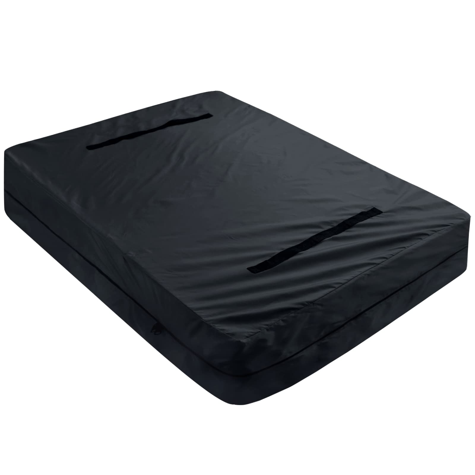 Queen Size Waterproof Mattress Bag for Moving and Storage - Heavy Duty Protective Cover with Double Zipper, Adjustable Straps & Handles - Reusable Mattress Storage Bag (Black) - Perfect for Home Moving, Long Term Storage & Mattress Protection