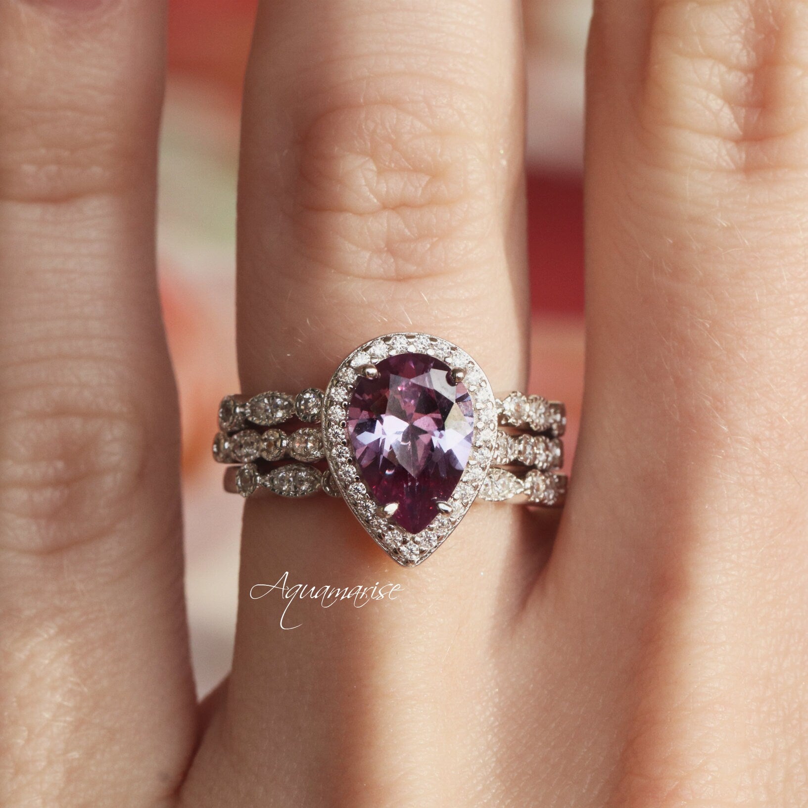 Exquisite Alexandrite Ring in Sterling Silver | Color Changing Gemstone Jewelry for Women | Perfect for Engagement, Anniversary & Special Occasions