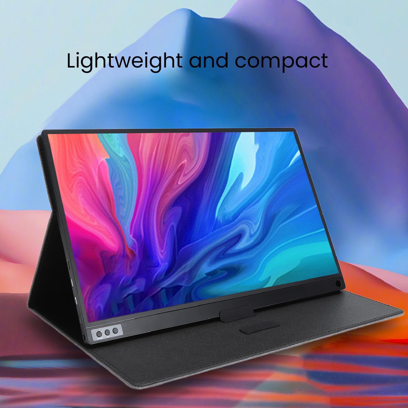 Xiuganpo 16 Inch Portable Monitor - 1920x1080P IPS Second Screen with USB-C - Ultra Slim Travel Monitor for Laptop/PC - Perfect for Gaming, Business Travel & Remote Work