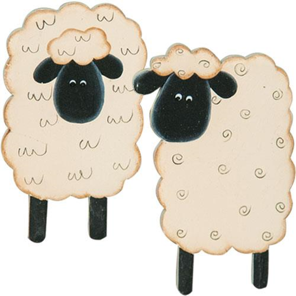 4-Pack Cute Sheep Fridge Magnets - Strong Magnetic Hold for Photos, Notes & Decor - Perfect for Home, Office & Dorm Organization (White)