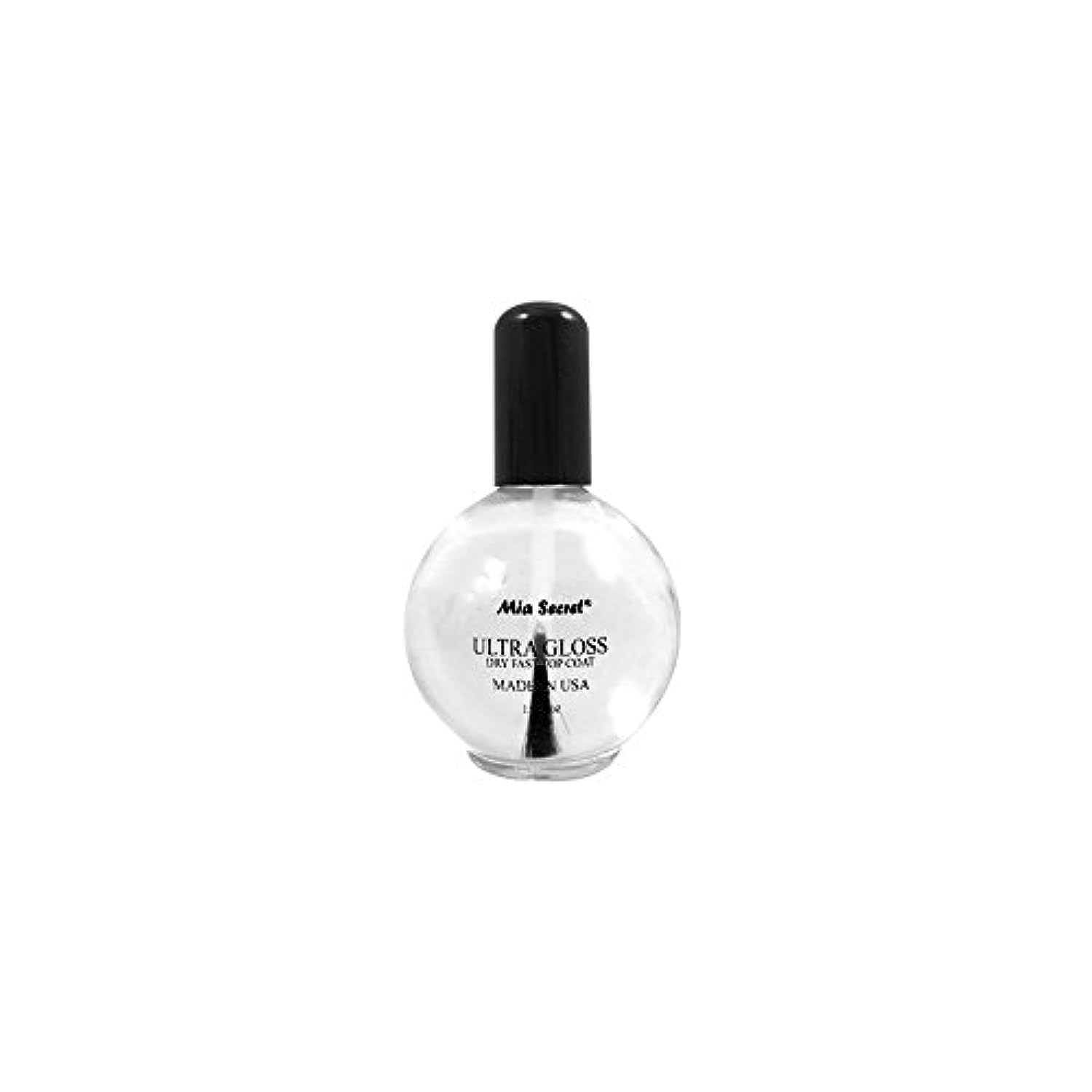 Mia Secret Ultra Gloss Dry Fast Top Coat - 2.5 fl oz Nail Polish Sealer - High Shine Quick Dry Formula for Gel & Acrylic Nails - Perfect for Salon & Home Manicures