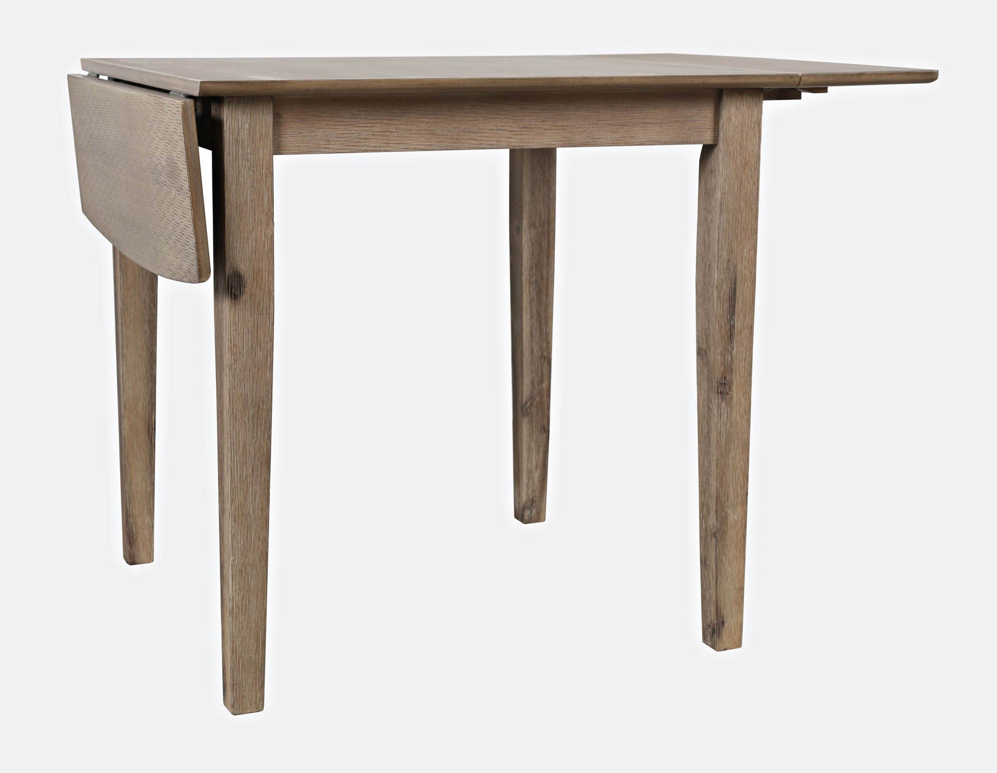 Jofran Inc. Eastern Tides Drop-Leaf Coastal Dining Table - Expandable Farmhouse Style Kitchen Table for Small Spaces, Perfect for Breakfast Nooks and Beach House Decor
