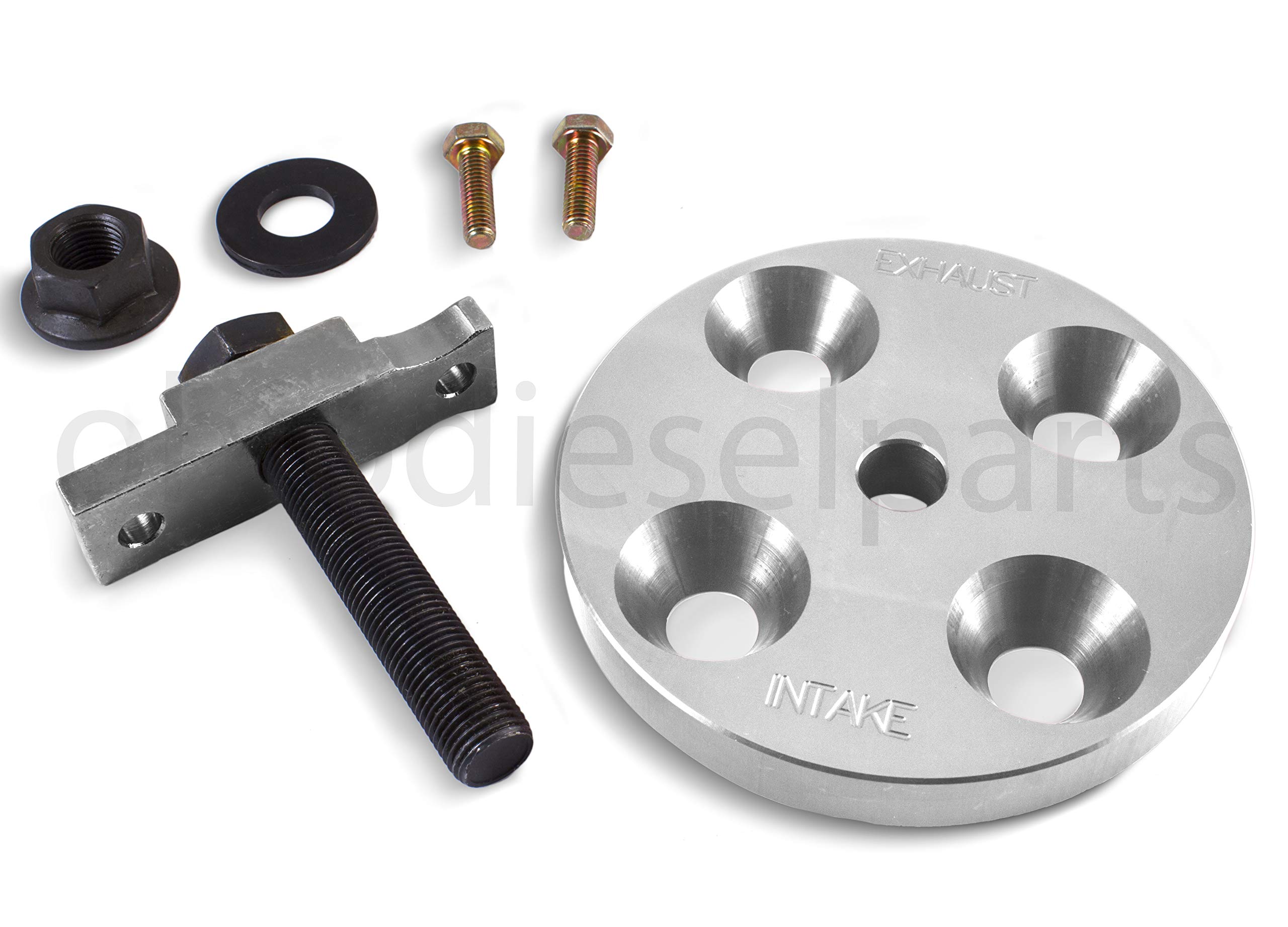 Cummins Engine Barring Tool B/C Series + Injection Pump Gear Puller + 24V Valve Spring Compressor Kit for 5.9L 6.7L Diesel - Heavy Duty Repair Tools for Cummins ISB Engines, Perfect for Mechanics & DIY Truck Maintenance