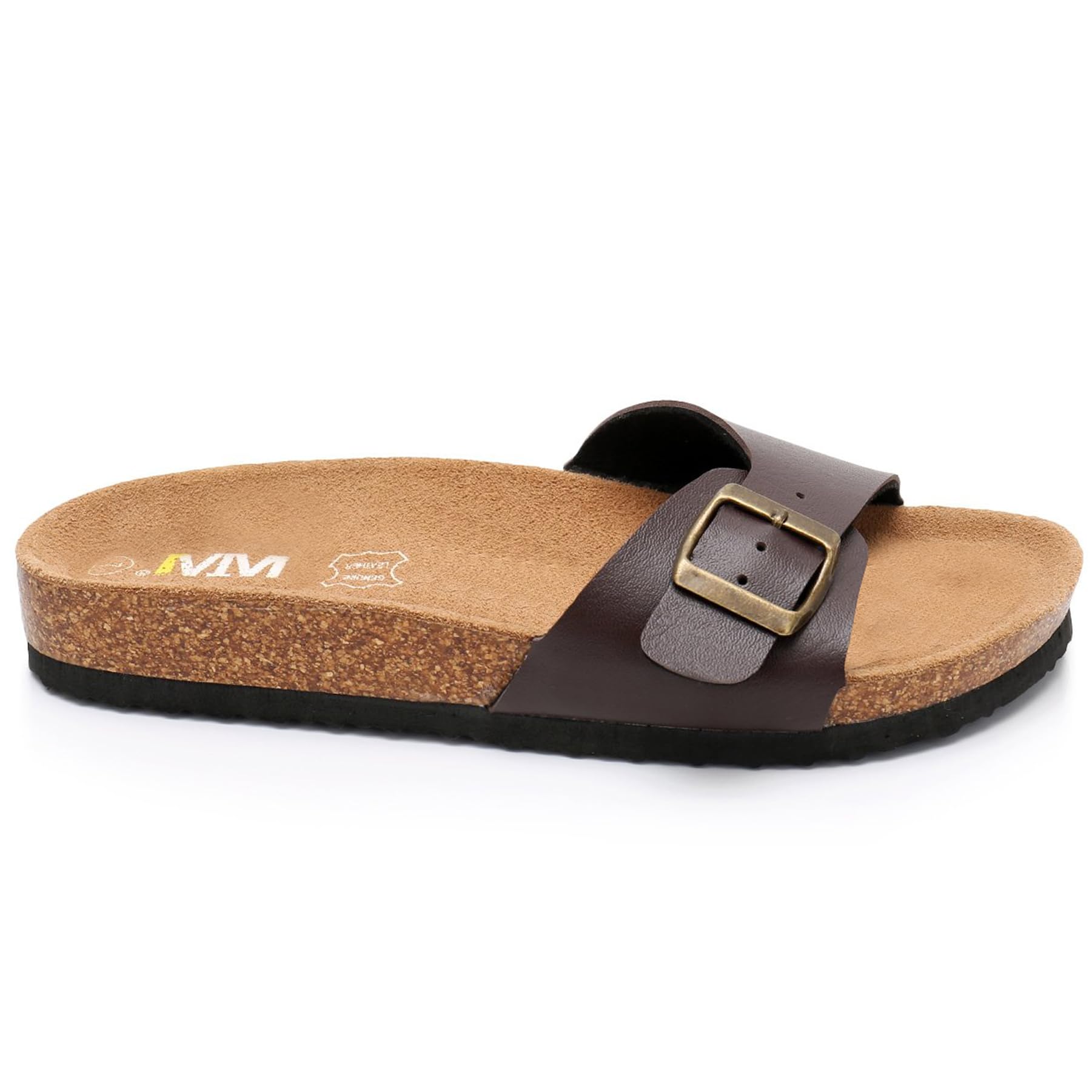 Women's Adjustable Buckle Cork Footbed Sandals - Soft Cow Suede Slide Sandals for Women, Open Toe Summer Beach Shoes | Perfect for Vacation, Poolside, and Casual Outings