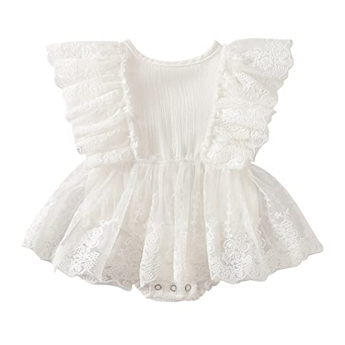 White Lace Onesie Dress