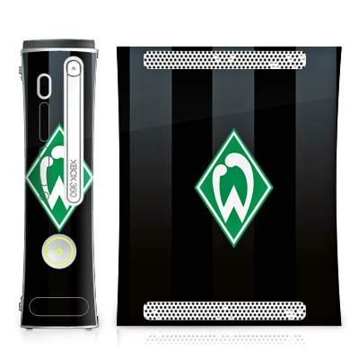 Official SV Werder Bremen Stripes Skin Compatible with Microsoft Xbox 360 - Protective Sticker & Decal for Gaming Console - Perfect for Fans, Collectors, and Personalized Gaming Setup