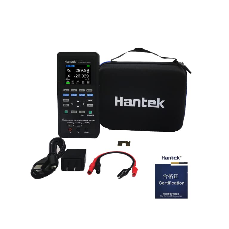 Hantek 1832C Digital LCR Meter - Handheld Portable Inductance, Capacitance & Resistance Tester for Electronics Repair, DIY Projects & Component Testing (1832C Model) - Perfect for Engineers, Technicians & Hobbyists