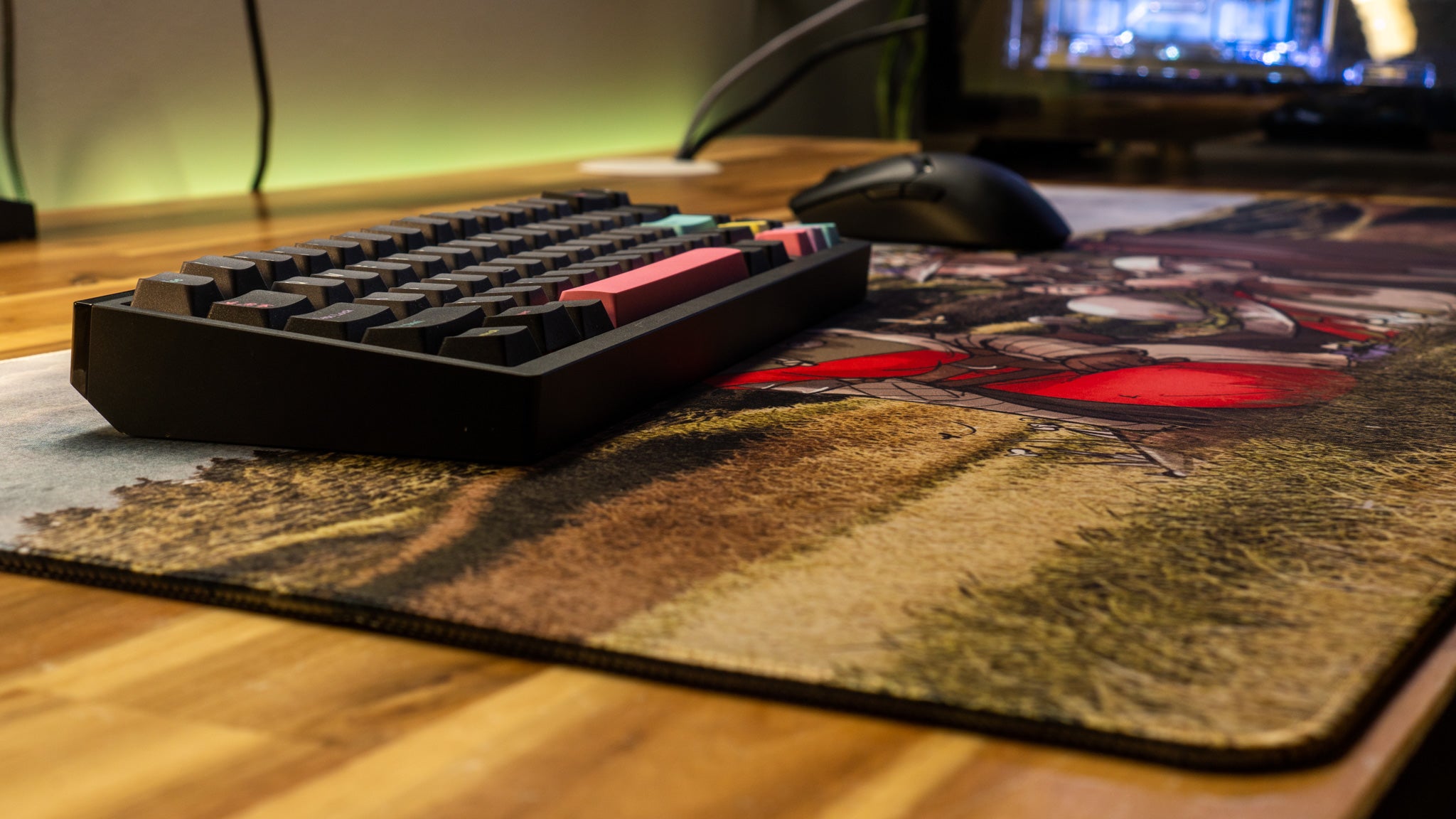 Ironlily Flora in Spring Limited Edition Gaming Desk Mat - Content Creator Collaboration Mouse Pad for PC, Laptop & Office Workspace - Perfect for Gamers, Streamers & Home Office Setup