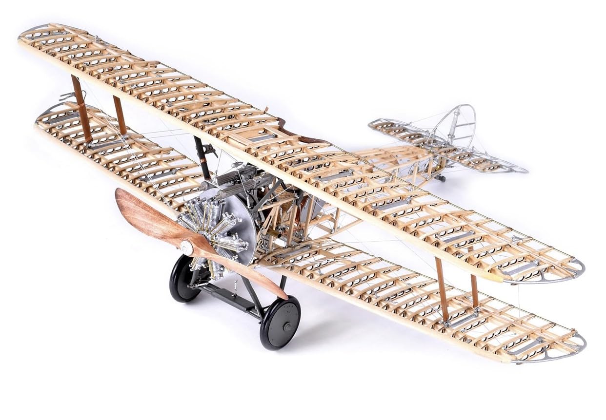 SOPWITH Camel 1:16 Scale WWI Biplane Model Kit - MA1030 Wood & Metal Assembly Model Airplane with Historical Accuracy | Perfect for Collectors, WWI Enthusiasts & DIY Hobbyists | Great for Home Display, Office Decor & Aviation Gifts