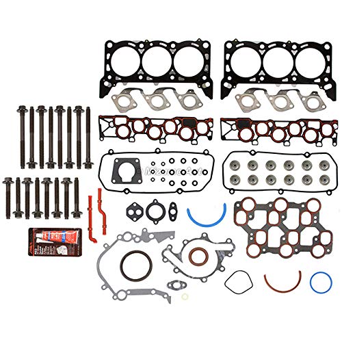 MA-4216924192 Full Gasket Set with Head Bolts Compatible for 2001-2004 Ford Mustang 3.8L 3.9L OHV 12V VIN 4 6 - Engine Repair & Maintenance Replacement Parts for DIY Mechanics & Auto Shops