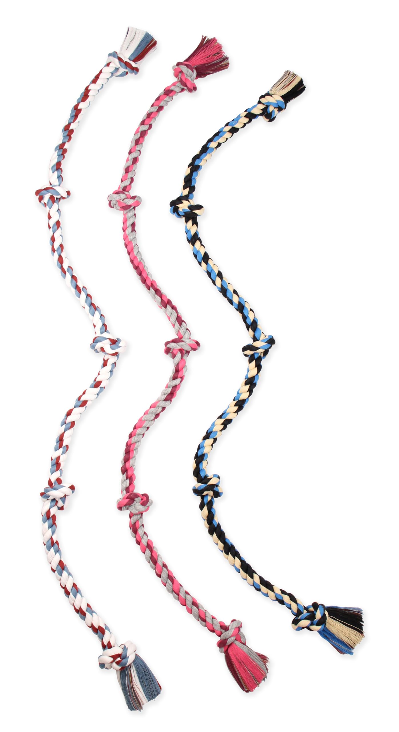 **Mammoth Flossy Chews Color Rope Tug – Durable Cotton-Poly Blend Dog Tug Toy for Interactive Play – Chew-Resistant Rope for Aggressive Chewers – Perfect for Fetch, Training & Bonding with Your Dog**