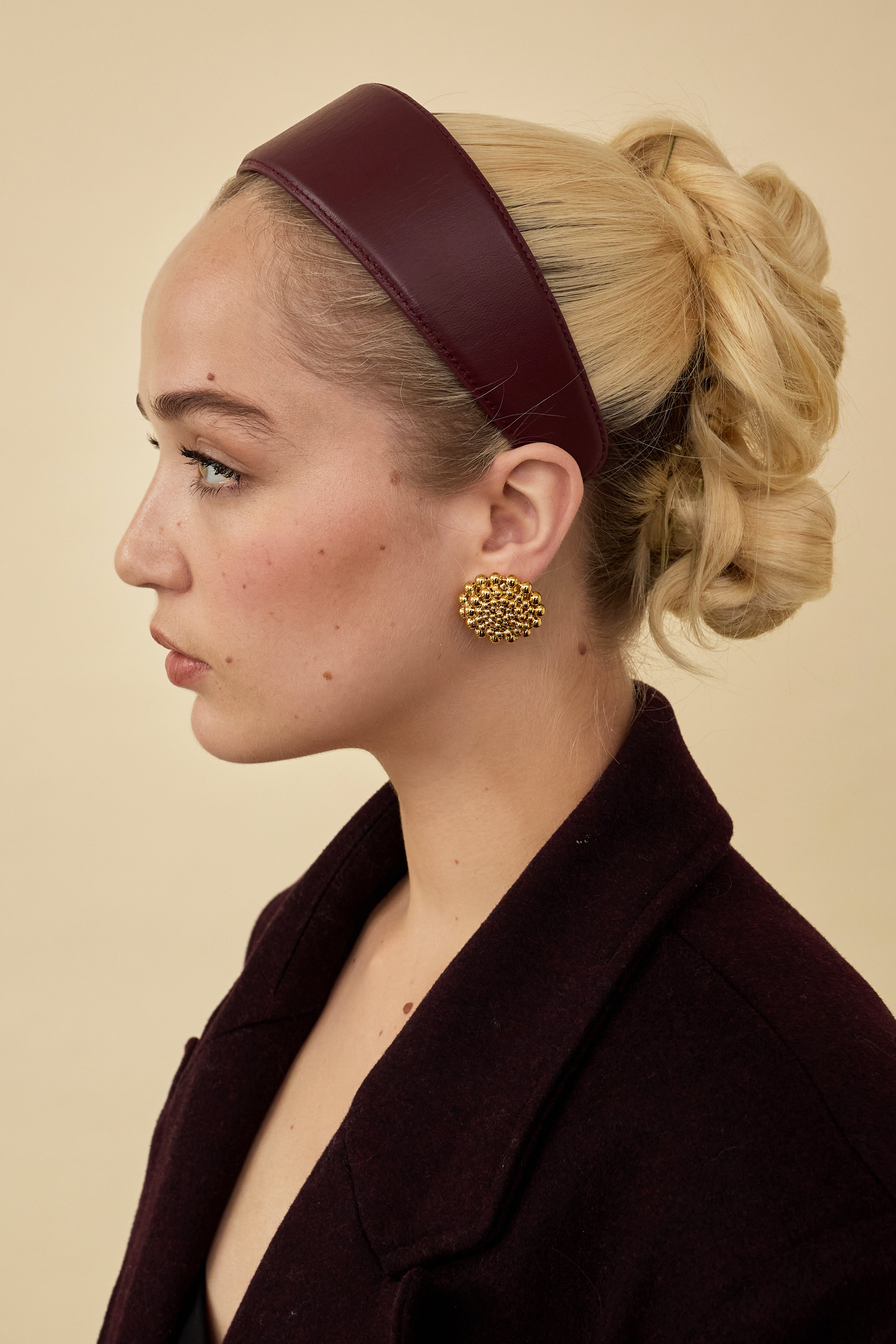 Heidi Genuine Leather Headband for Women - Fashion Hair Accessory for Work, Gym, and Everyday Wear