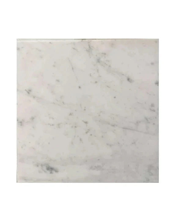 Premium Carrara White Gioia Marble Tiles 12x12 Inch - Natural Stone Floor & Wall Tile for Bathroom, Kitchen, and Luxury Home Decor