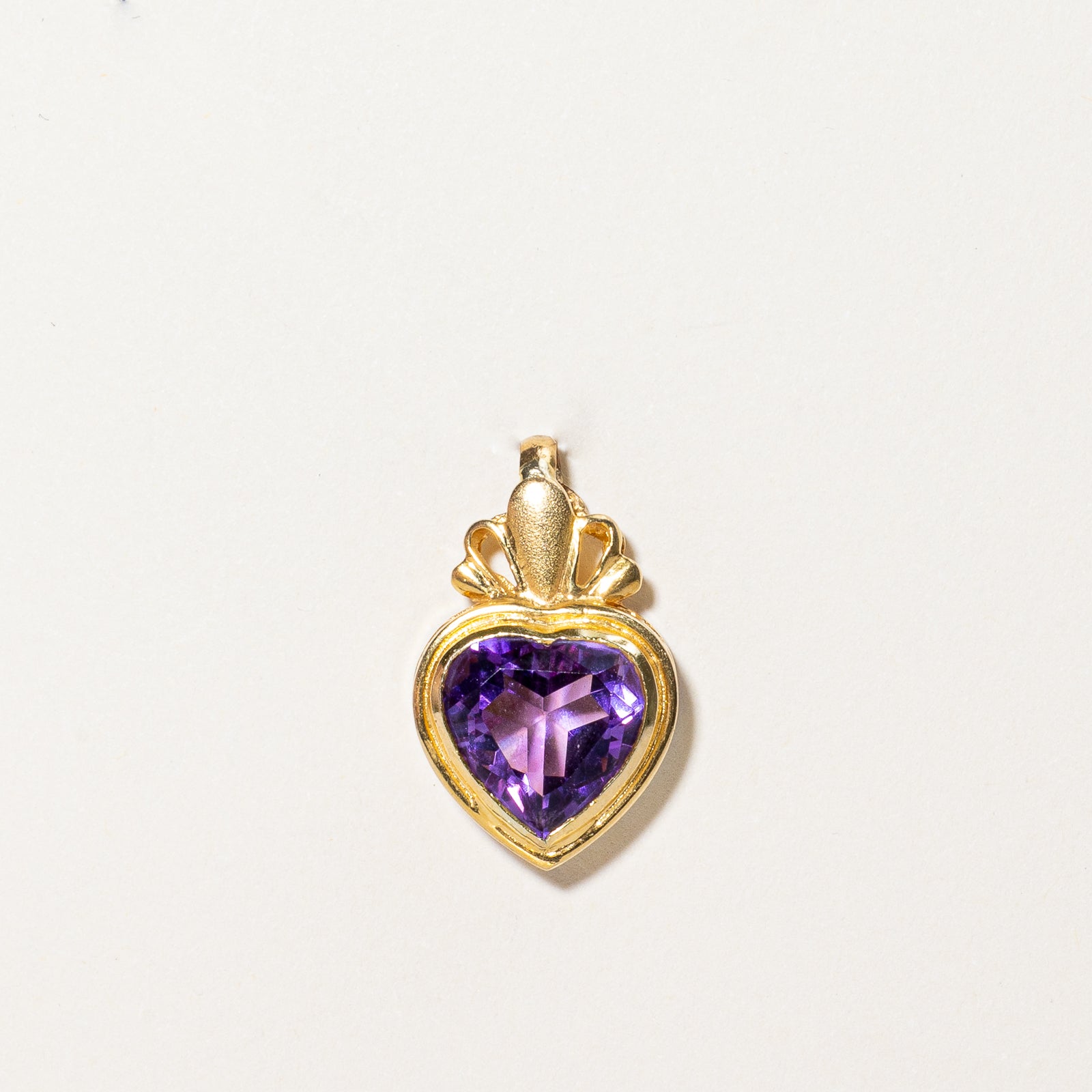4.40ct Heart Cut Amethyst Pendant Necklace for Women - Genuine Purple Gemstone Jewelry Gift for Valentine's Day, Anniversary & Special Occasions