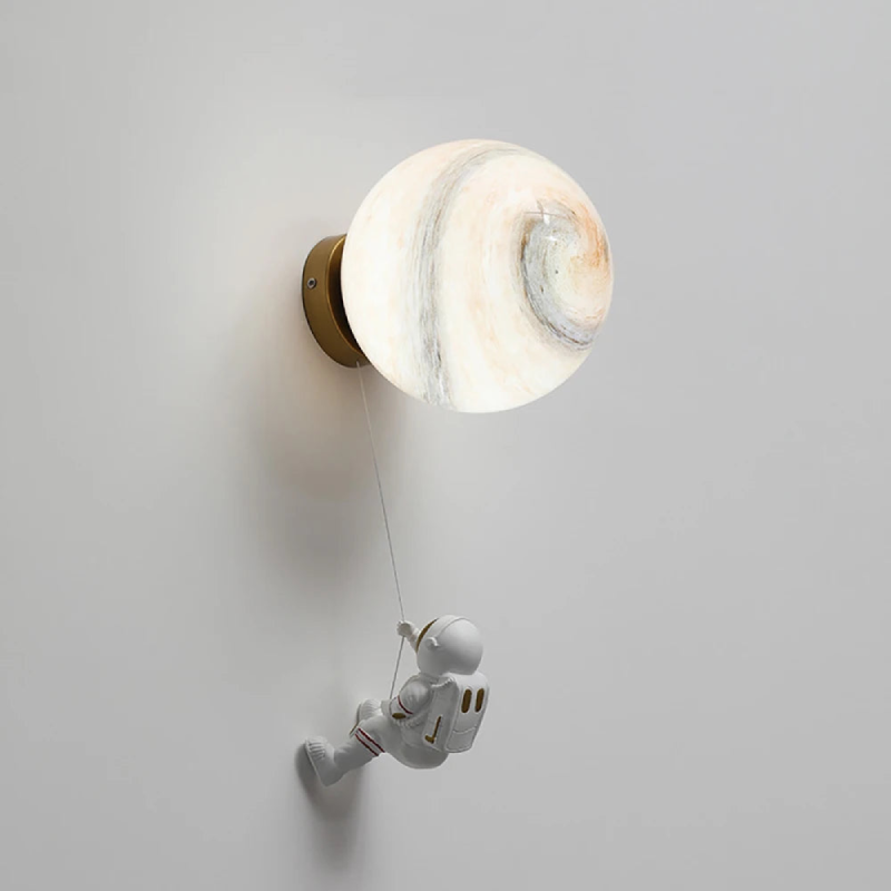 Man in the Moon Wall Lamp - Unique 3D Night Light for Nursery, Bedroom & Home Decor - Romantic Moonlight Ambiance Lighting for Kids Room & Adult Spaces
