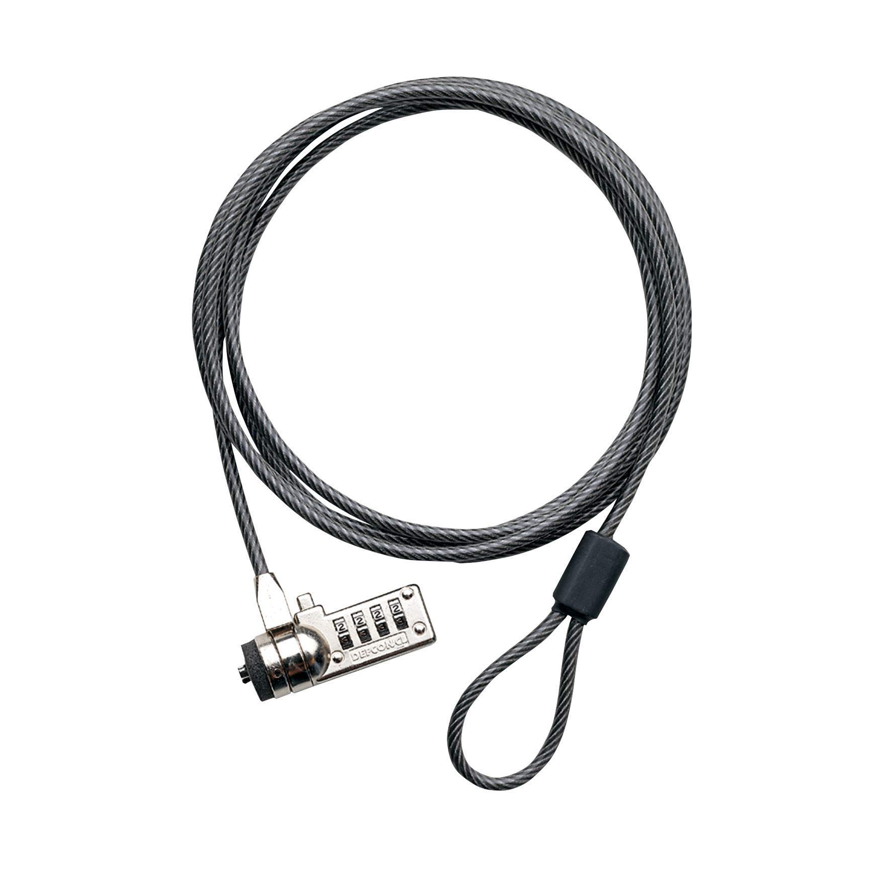 Targus DEFCON T-Lock Serialized Combo Cable Lock for Laptop & Desktop Security (PA410S-1) - Secure Your Devices in Offices, Schools & Public Spaces