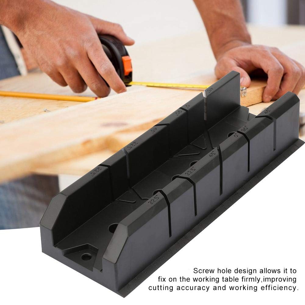Wood Miter Saw Box - 0/22.5/45/90 Degree Cutting Tool for Woodworking & Gypsum