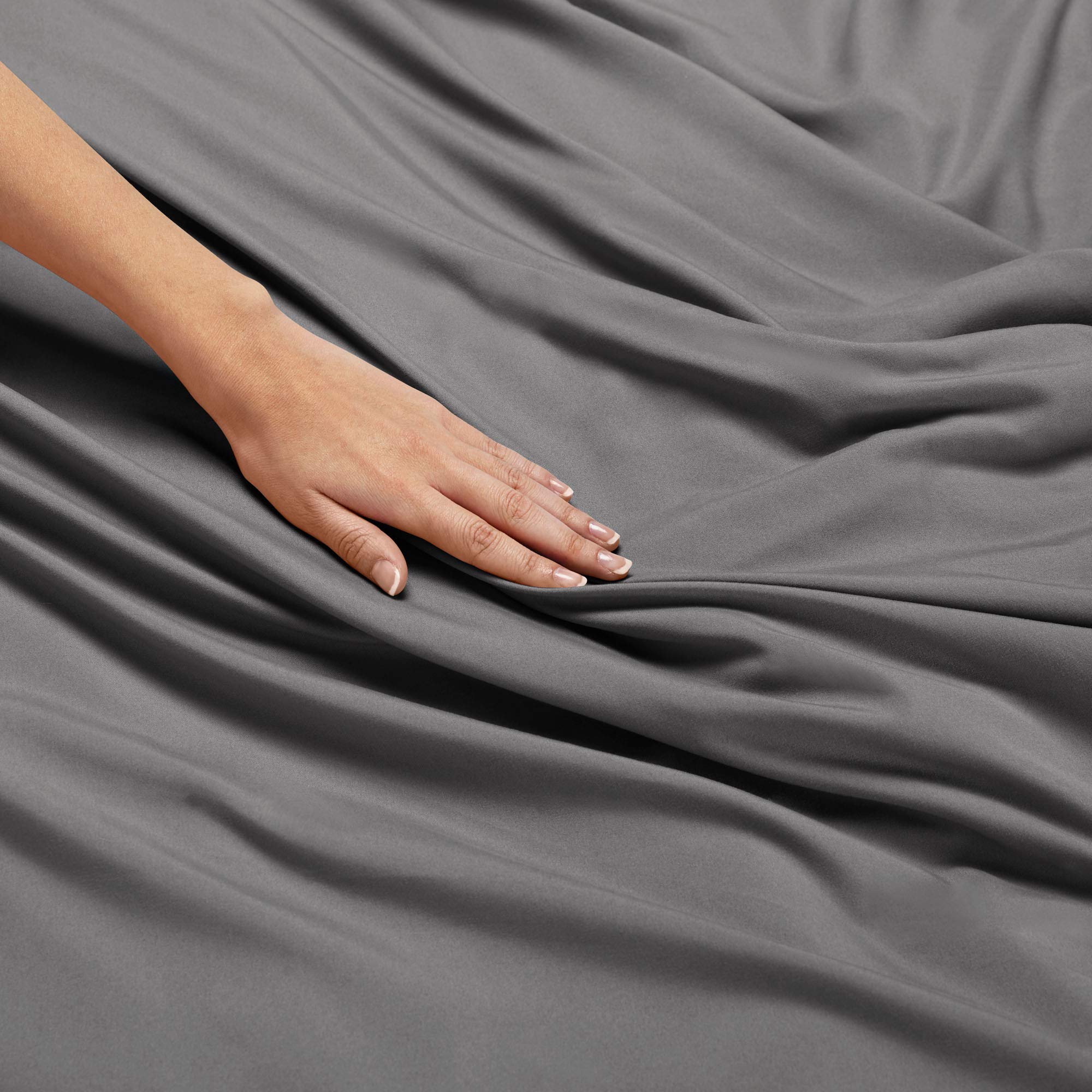 Premium King Size Bedding Set with Comforter - Soft Microfiber Duvet Cover, Comforter & 2 Pillow Shams - Gray Luxury Bedding for Master Bedroom - Perfect for Cozy Nights & Hotel-Style Comfort